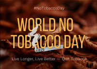 No Tobacco Day Postcard Design