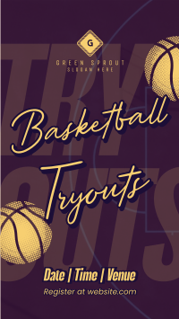 Basketball Game Tryouts TikTok Video Image Preview