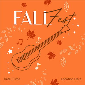 Fall Music Fest Instagram post Image Preview