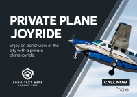 Private Plane Joyride Postcard Preview