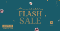 Anniversary Flash Sale Facebook ad Image Preview