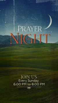 Prayer Night  Instagram reel Image Preview