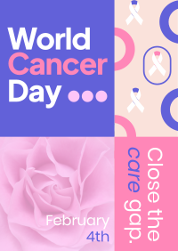 Funky World Cancer Day Poster Image Preview