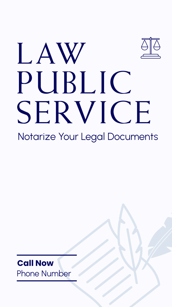 Firm Notary Service Instagram Story Design Image Preview