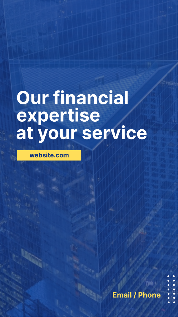 Financial Service Building Instagram Story Design Image Preview