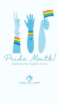 Pride Advocates Facebook Story Design