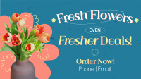 Fresh Flowers Sale Animation Image Preview