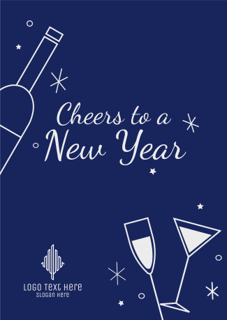 New Year Cheers Flyer