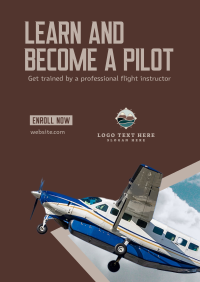 Flight Training Program Poster Design