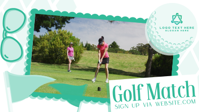 Midcentury Modern Golf Match Facebook event cover Image Preview