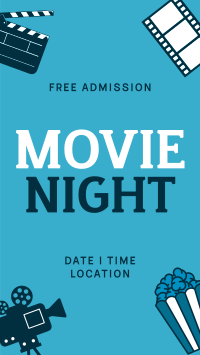 Cinema Movie Night TikTok Video Image Preview