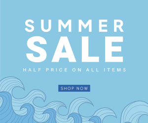 Summer Waves Sale Facebook post