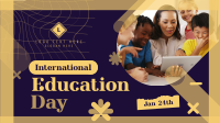 Happy Education Day  Animation Image Preview