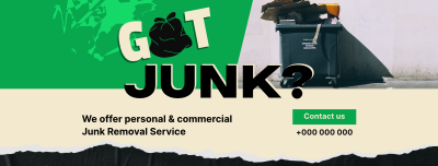 Junk Removal Service Facebook cover Image Preview