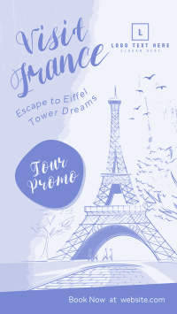 Eiffel Tower Dreams Instagram Story Design