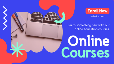 Online Education Courses Facebook event cover Image Preview