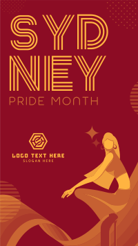 Sydney Pride Month Greeting Facebook Story Design