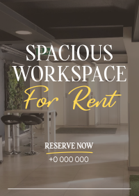 Spacious Space Rental Poster Image Preview