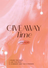 Giveaway Time Announcement Flyer Image Preview