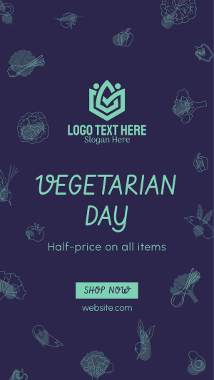Vegetarian Day Sale Instagram story Image Preview