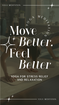 Modern Feel Better Yoga Meditation Instagram Reel Preview