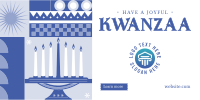 Geometric Kwanzaa Twitter post Image Preview