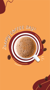 Coffee Day Scribble Facebook story Image Preview