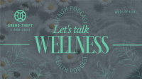 Wellness Podcast Facebook Event Cover Design