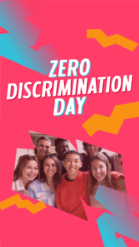 Playful Zero Discrimination Day Instagram Story Design