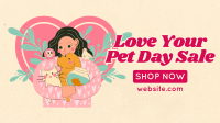 Rustic Love Your Pet Day Facebook Event Cover Design