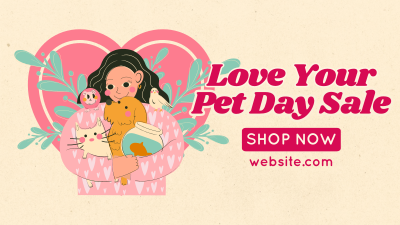 Rustic Love Your Pet Day Facebook event cover Image Preview