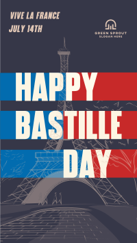 Bastille Day TikTok Video Image Preview