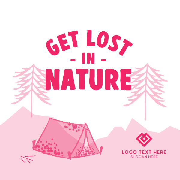 Lost in Nature Instagram Post Design