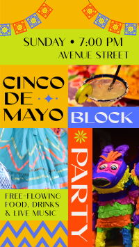 Cinco de Mayo Block Party Instagram Story Design