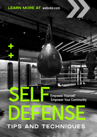 Self Defense Tips Poster Design