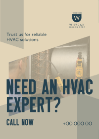 Reliable HVAC Solutions Poster Image Preview