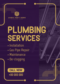 Plumbing Pipes Repair Poster Image Preview