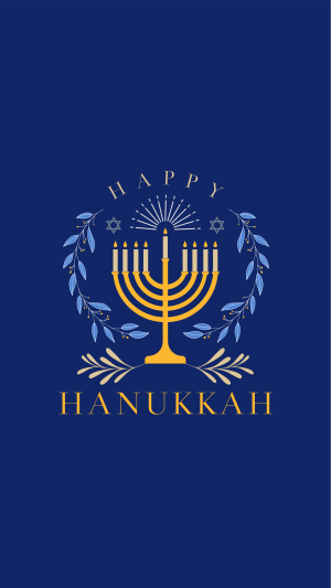 Happy Hanukkah Instagram story Image Preview