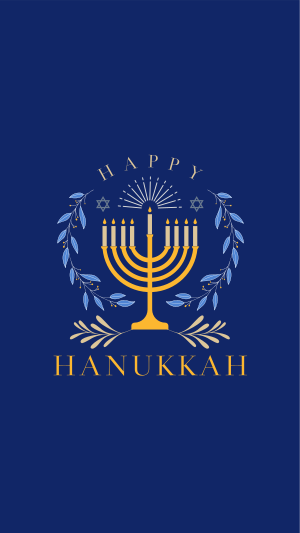 Happy Hanukkah Instagram story