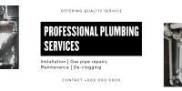 Minimalist Plumbing Service Twitter Post Design