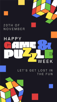 Fun Colorful Puzzle Greeting Instagram Story Preview