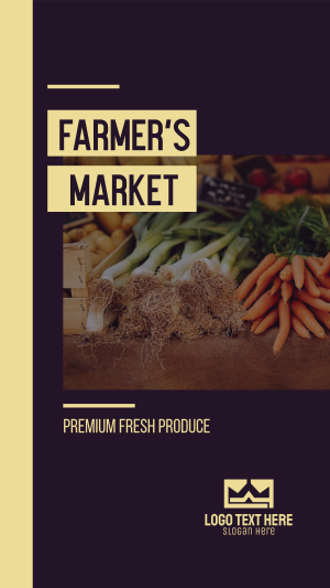 Premium Farmer's Market Instagram story