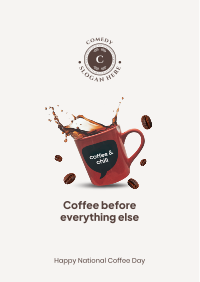 Coffee Before Everything Flyer Design