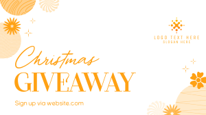 Abstract Christmas Giveaway Video Image Preview