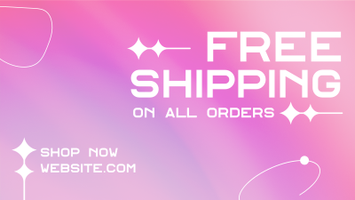 Minimal and Gradient Shipping Facebook event cover Image Preview