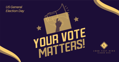 Your Vote Matters Facebook ad Image Preview