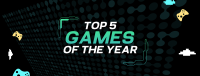 Top games of the year Facebook Cover Design
