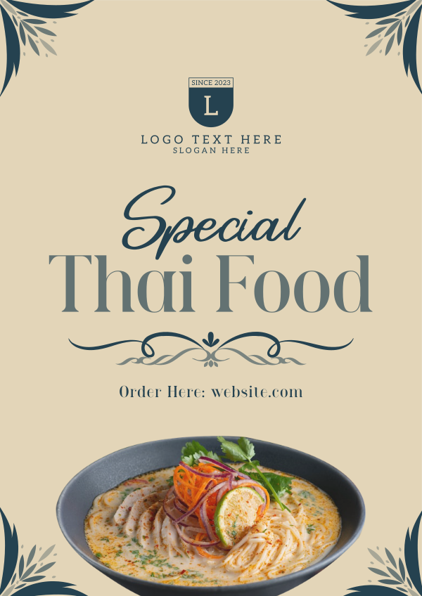 Special Thai Food Flyer Design