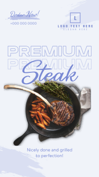 Premium Steak Order Facebook Story Design