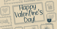 Rustic Retro Valentines Greeting Facebook ad Image Preview